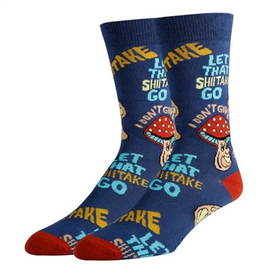 MENS LET THAT SHITAKE GO SOCK