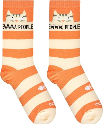 ODD SOX EWWW PEOPLE CAT SOCK