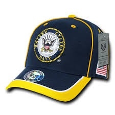 PIPED US NAVY HAT