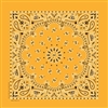 GOLD PAISLEY BANDANA