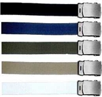 GI 44"  WEB BELT WITH SILVER BUCKLE