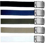GI 60" WEB BELT WITH SILVER BUCKLE