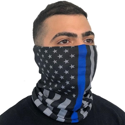 Thin Blue Line Face Mask