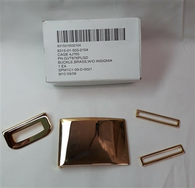 New Military Brass Belt Buckle w/o Insignia