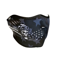 Half Mask Neoprene Biker Skull Live Fast
