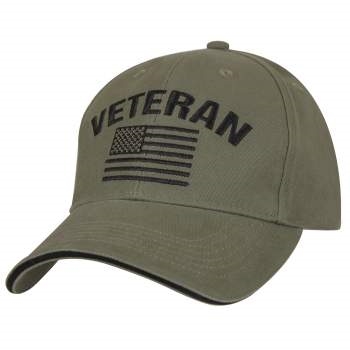 HAT OD VETERAN FLAG