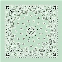 MINT PAISLEY BANDANA