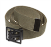 44" Military Style Web Belt with Open Face Buckle-Olive
