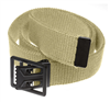 44" Military Style Web Belt with Open Face Buckle-Khaki