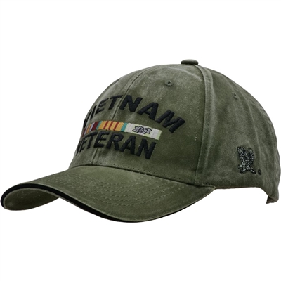 Vintage Washed OD Vietnam Veteran Cap