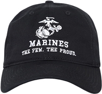 RELAXED COTTON BLACK MARINE HAT