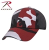 LOW PROFILE CAMO BALL CAP RED