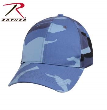 LOW PROFILE CAMO BALL CAP BLUE