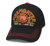 HAT FIRE FIGHTER FIRST IN LAST OUT