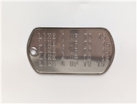 CUSTOM PRINTED DOG TAG - TAG ONLY