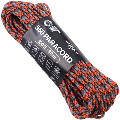 100' 550 Paracord - Lava
