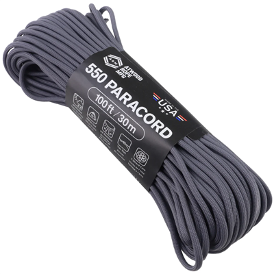 100' 550 Paracord - Graphite