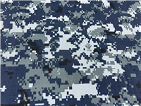 US Navy Blue Digital Camouflage Fabric 65" by The Yard