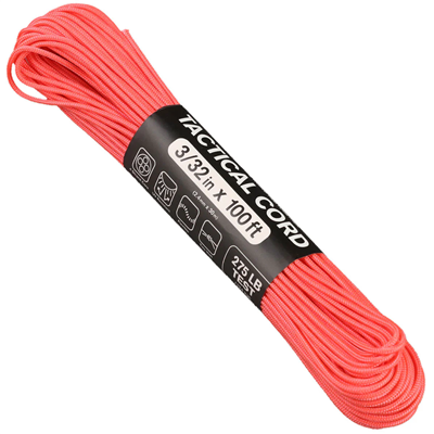 3/32 x 100ft Tactical Cord -Pink