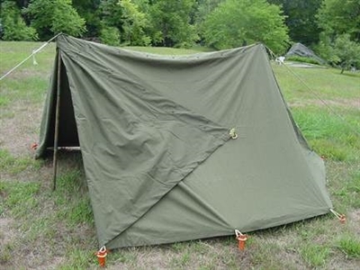 NEW G.I. COMPLETE SHELTER HALF - PUP TENT