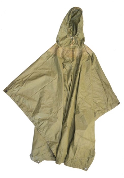 Used USGI OD Ripstop Poncho