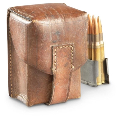 Serbian Leather Ammo Pouch