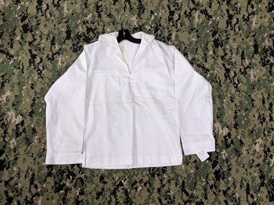 US NAVY WHITE MIDDY SAILOR BLOUSE