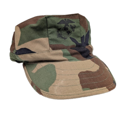 Used US Marine Corps 8-Point Woodland Utility Cover