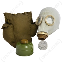 GREY RUSSIAN GAS MASK W/FILTER
