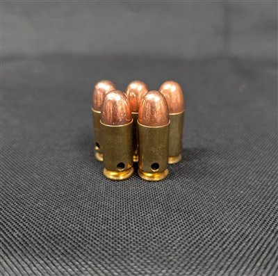 5pk - .45 ACP Brass Dummy Rounds