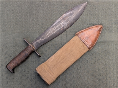 U.S. M1917 C.T. Plumb Bolo Knife & Sheath - Used