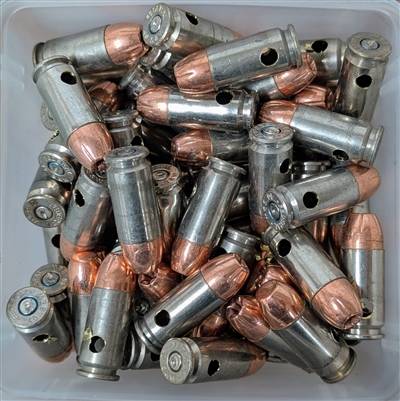 5pk - Nickel .40 S&W Dummy Ammo