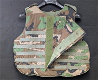 Woodland Camo "Interceptor" Carrier Vest (with Soft Plates)