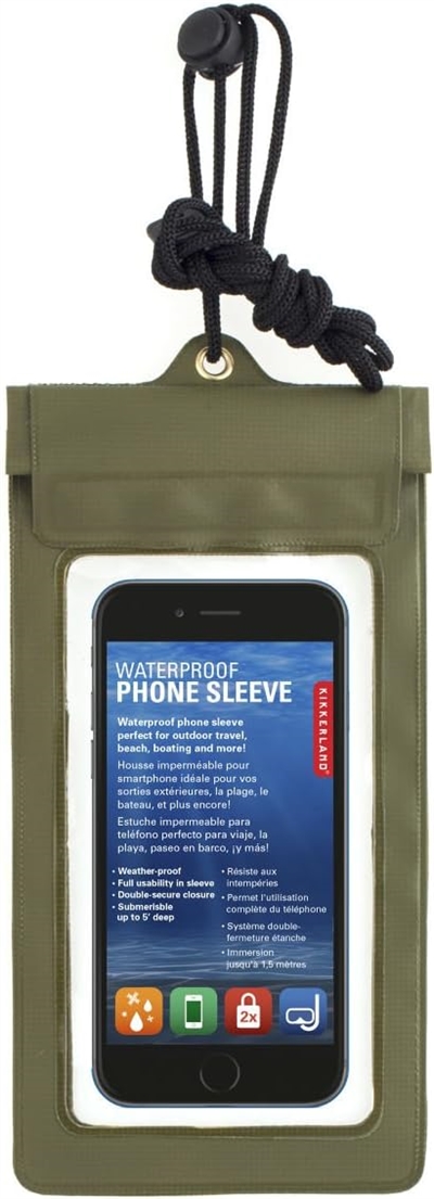 WATERPROOF PHONE SLEEVE GREEN