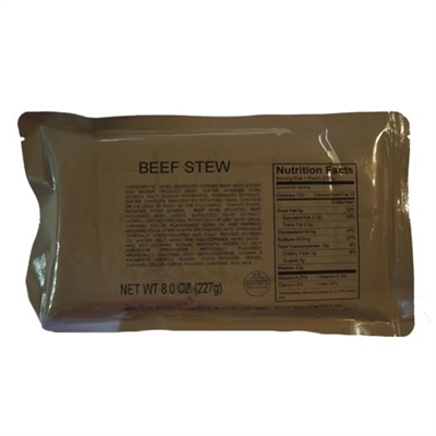 MRE Beef Stew Main Course