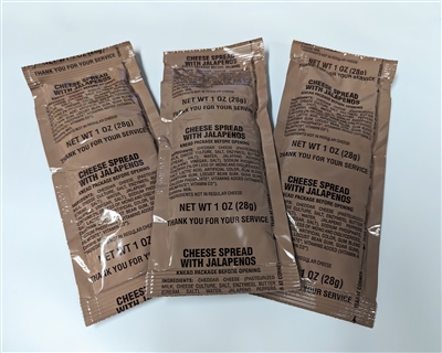 MRE Cheese Spread with Jalapenos - 3 Pack