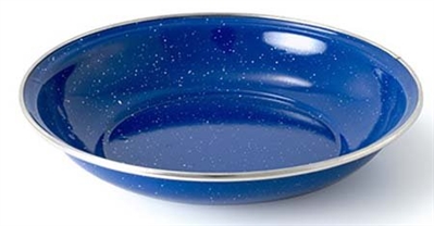 BLUE ENAMEL S/S RIM CEREAL BOWL