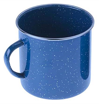 BLUE ENAMEL S/S RIM 18oz MUG