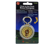 Glow-in-the-Dark Brass Compass