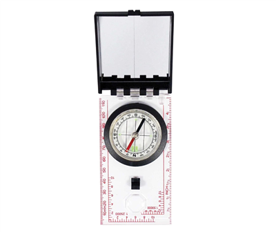 Map Compass with Sighting Mirror