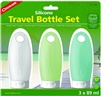 COGHLAN'S SILICONE 3pk TRAVEL BOTTLE SET