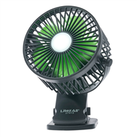 Rechargeable Clip On Fan with Light