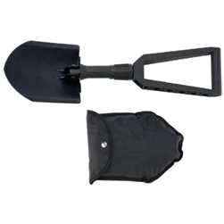 GI STYLE TRI-FOLD SHOVEL W/COVER