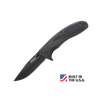 4.5" ZYTEL ASSISTED OPEN BLACK PLAIN EDGE KNIFE