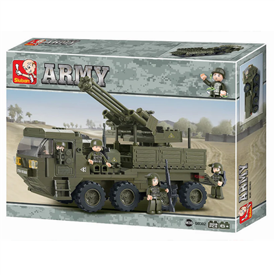 Anti-Aircraft Transport Building Brick Kit (306 Pcs)