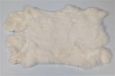 White Rabbit Fur Pelt