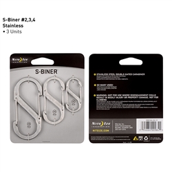 SILVER 3-PACK S-BINER by Nite Ize