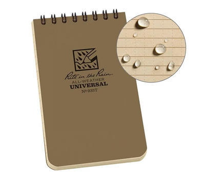 Rite in the Rain - Tan 3x5 Pocket Notebook
