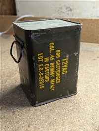 WWII Era .45 Cal Dummy Ammo- 600 Round Spam Can