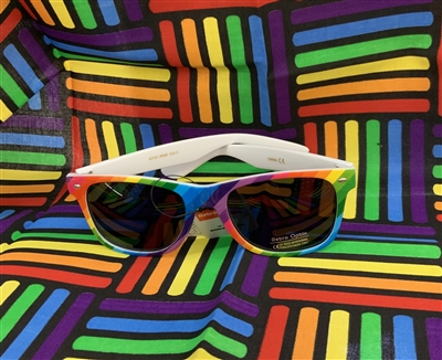 Retro rainbow sunglasses